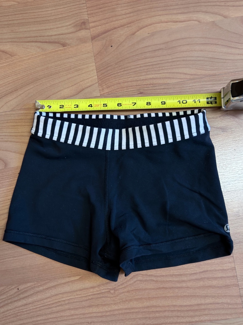 Lululemon yoga Shorts with Striped Waistband